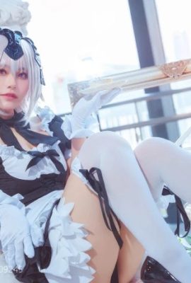 FGO Black Joan of Arc Maid @芊芊香w (تصوير: Kosaka Junww) (Kugou Mushroom·Firefly Animation Music Carnival) (12P)