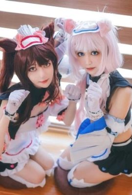 شوكولاتة وفانيليا شوكولاتة: @南桃Momoko، Vanilla: @亚恲桃桃屋 (9P)