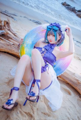 ملابس السباحة Azur Lane Cheshire Cat @无正Ryou · (تصوير: @新蓝CinLean) (9P)