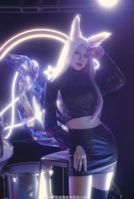 مجموعة فتيات League of Legends Ahri kda @ فتاة التدفق المجهولة (9P)