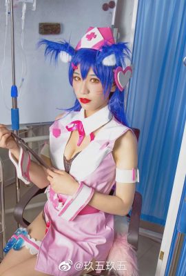 ممرضة رعاية League of Legends Ahri @雪野ya (تصوير: @九五九五) (9P)