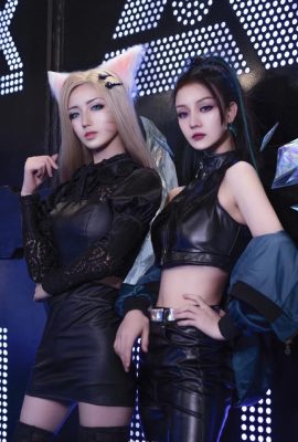 League of Legends K/DA Ahri: @– Gray Crane –، Kai’Sa: @fanzaoink (10P)