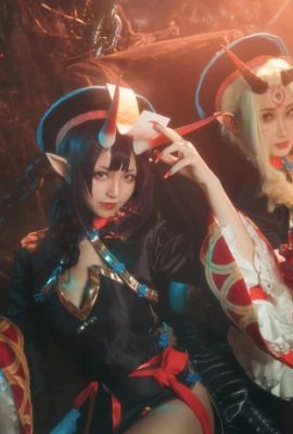 FGO الزومبي الصغير شوتن دوجي: @Sevcat Cat Seven، Ibaraki Doji: @-PapaBigDevil- (9P)