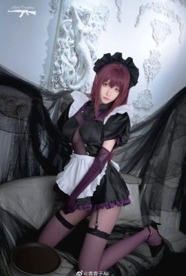 FGO Scathach cos سيد حرفي مروحة خادمة cn Qing Qingzi Ak (9P)