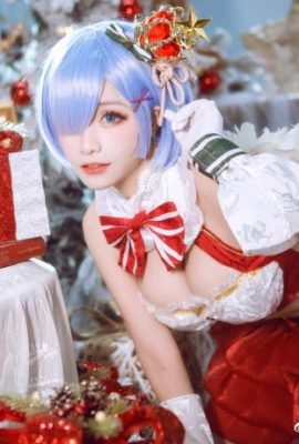 Rem Christmas ver فستان عيد الميلاد جميل ولطيف cnflow one (9P)