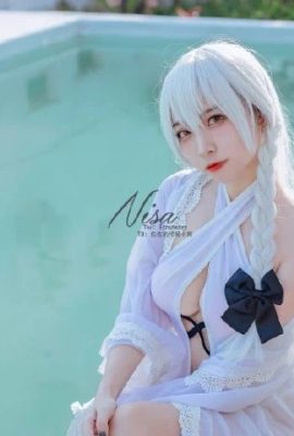 ملابس السباحة Azur Lane Hermione كوس بيضاء نقية لقضاء العطلات على مهل cn Erzuo (9P)