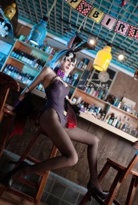 (كمثرى كبيرة بطول 1.8 متر) Black Jung Bunny Girl (11P)