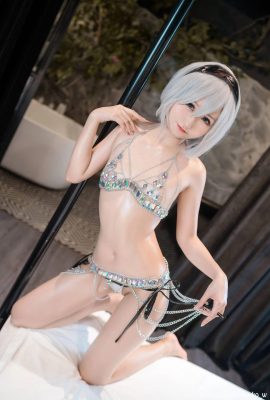 (سلسلة المجموعة عبر الإنترنت) Welfare Princess Kuuko W “2B bikini” VIP Welfare Post (43P)